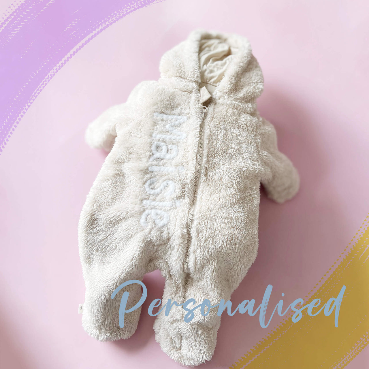 Little Baby Bear Hooded Jumpsuit Pramsuit