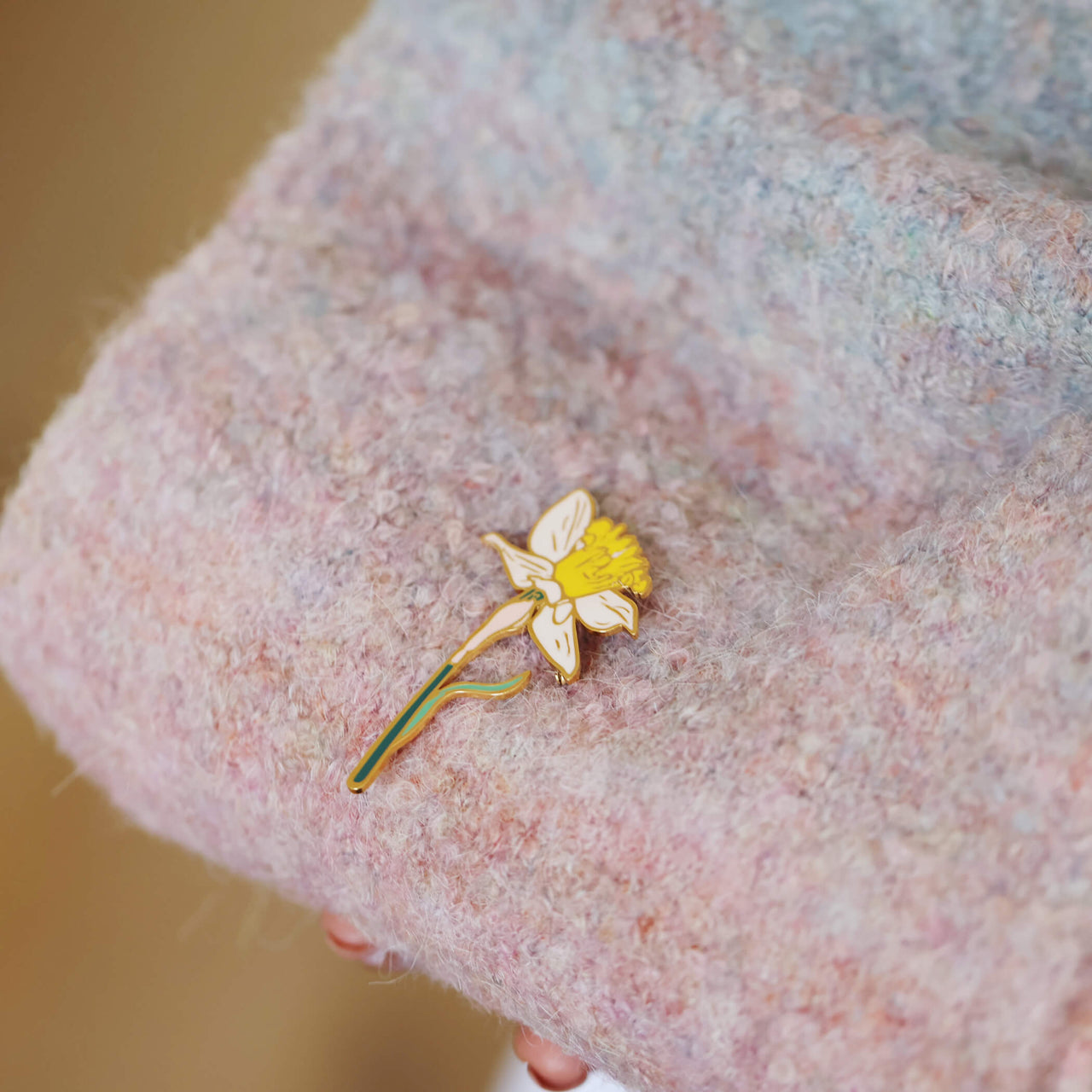 Enamelled Birth Flower Brooch In A Gift Box