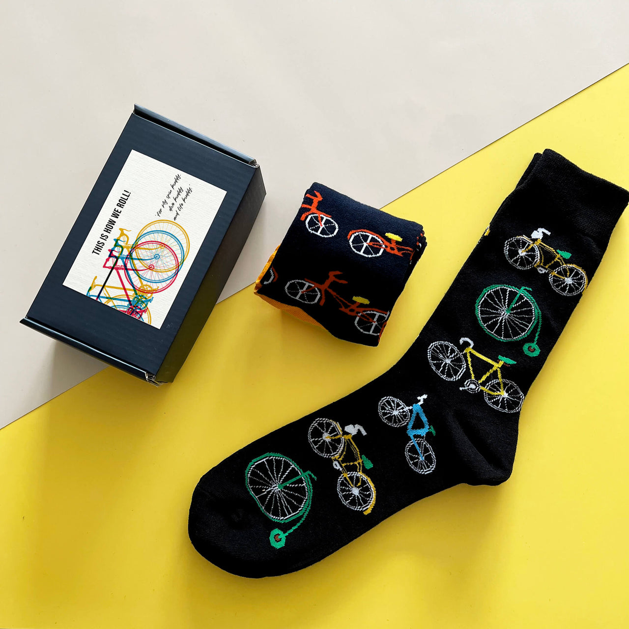 Personalised Bicycle Enthusiast Men's Socks In A Box