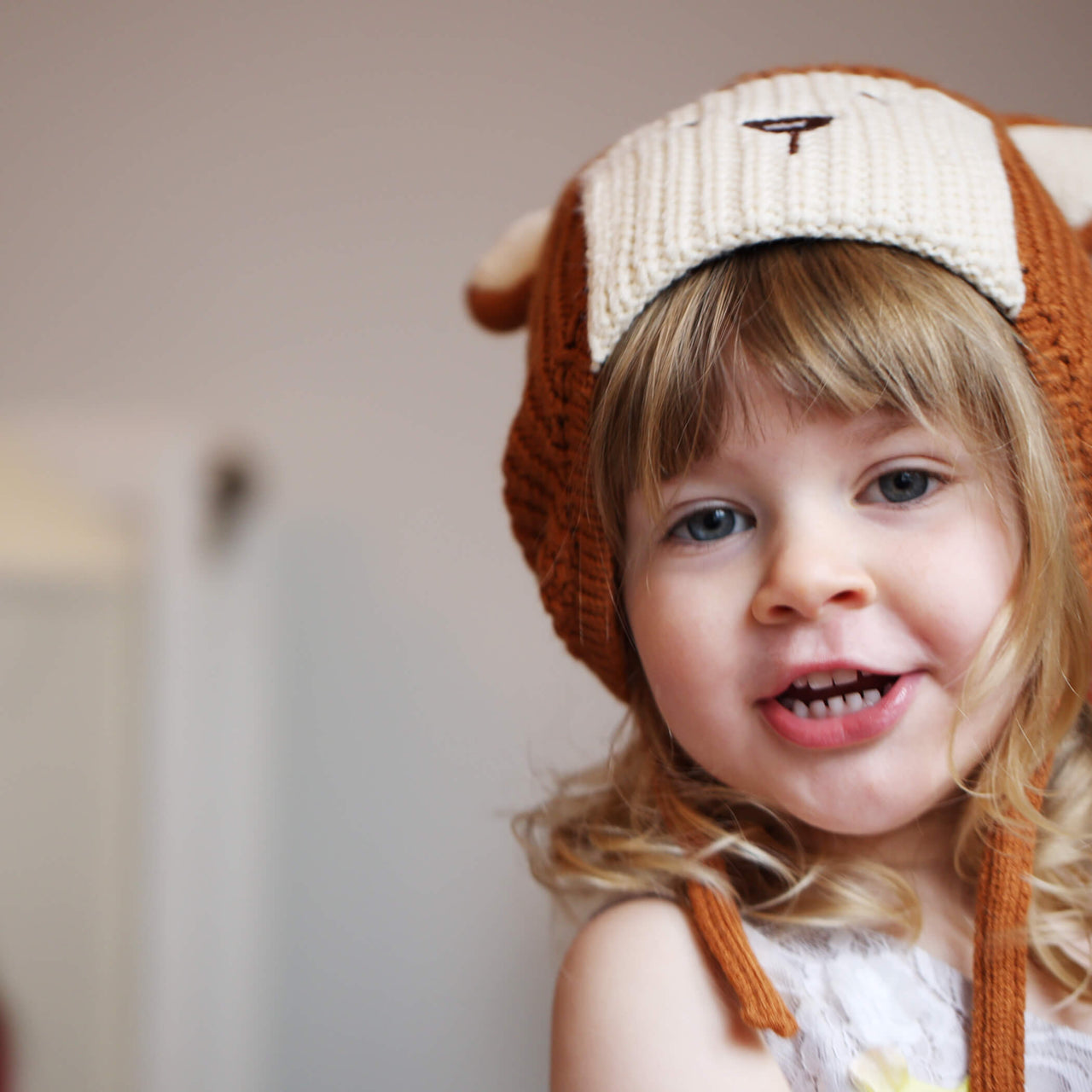 Bear Face Knitted Beanie Hat For Toddler | Kids Winter Hat | Hat For Toddlers