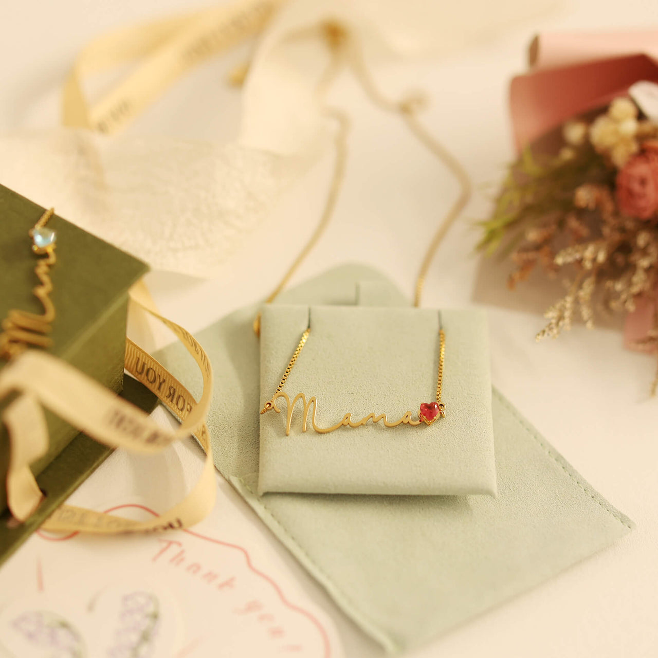 Necklace For Mum With Birthstone Charm