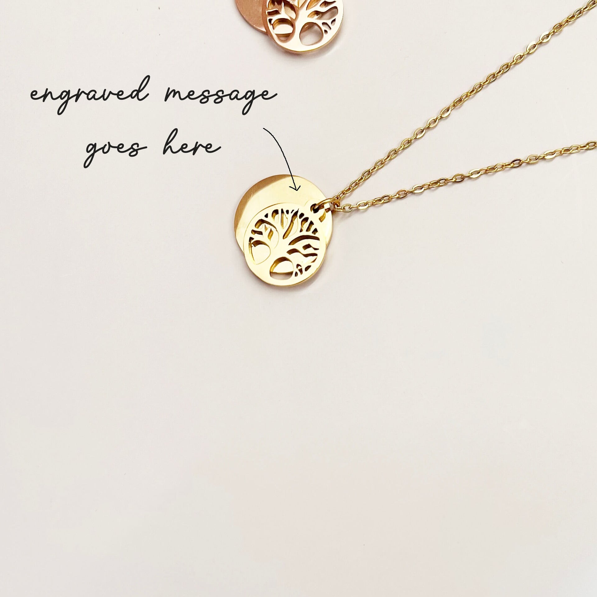 Personalised 'Tree Of Life' Engraved Necklace