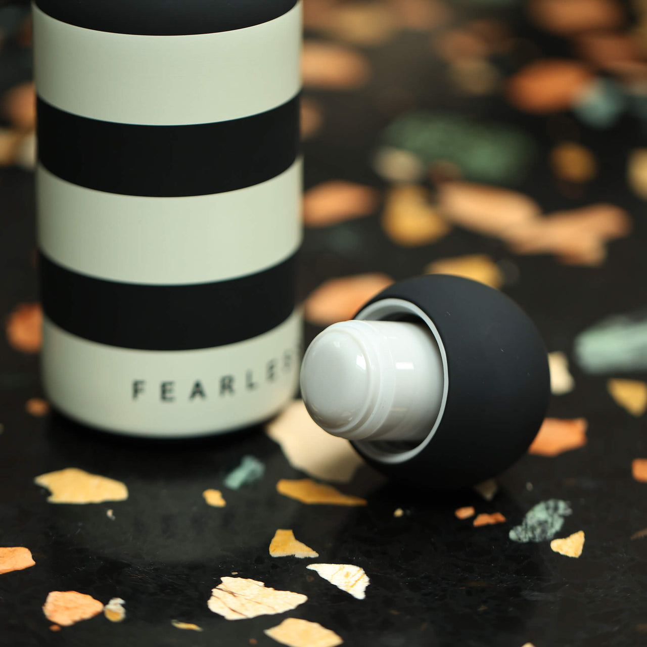 'Fearless' Mum Round Head Insulated Steel Water Bottle