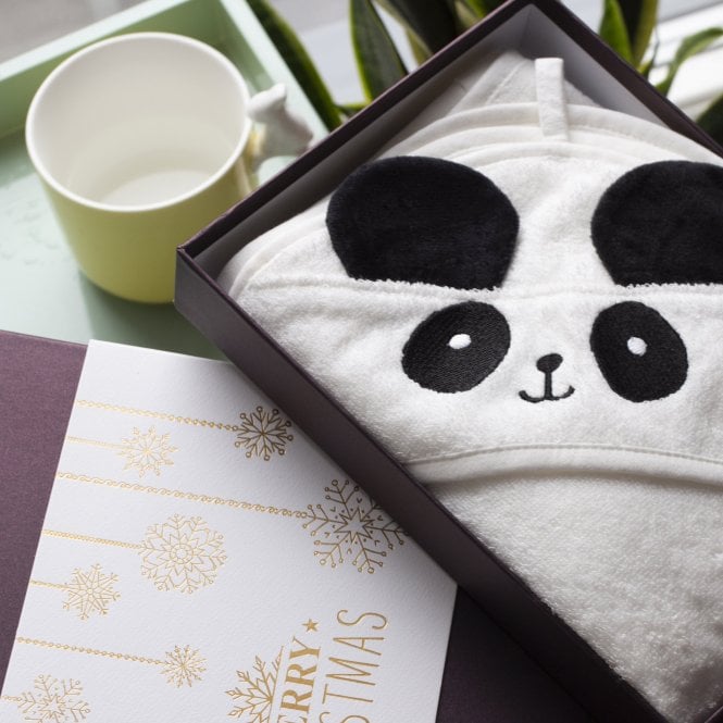 Baby Panda Hooded Cotton Towel