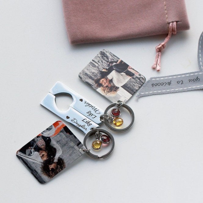 Like Mother Like Daughter Photo Keyring Duo