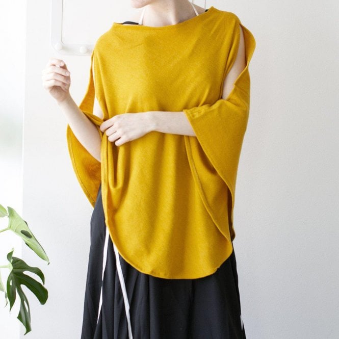 Personalised Open Shoulder Fine Knit Poncho