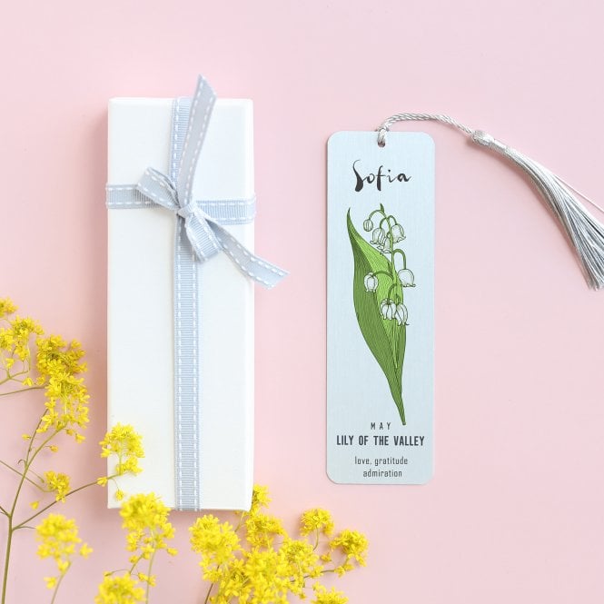 Personalised Birth Flower Bookmark