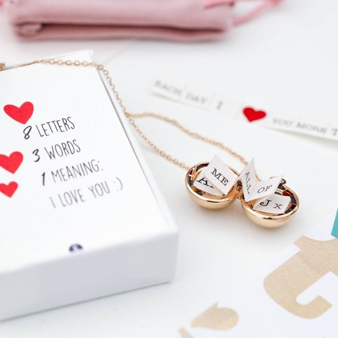 Hidden Message Spherical Locket Necklace