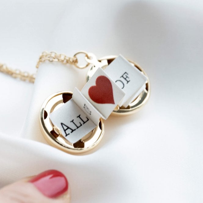 Hidden Message Spherical Locket Necklace
