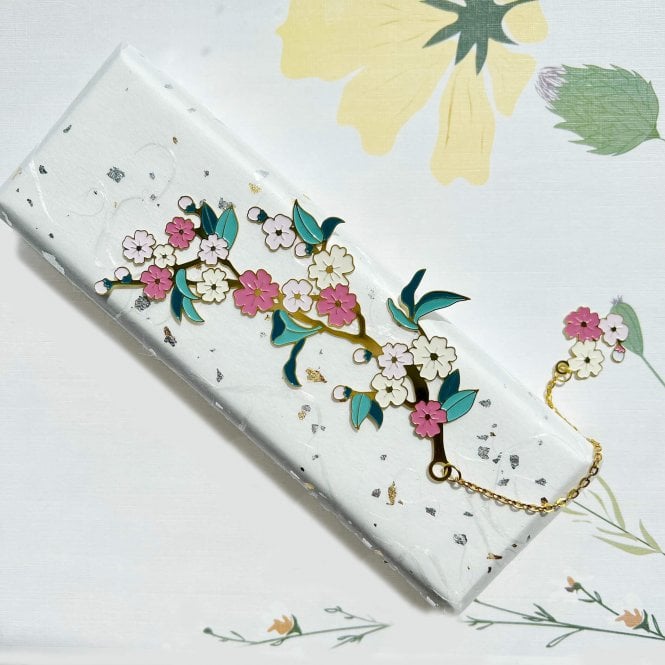 'Forget Me Not' Flower Metal Bookmark With Initials