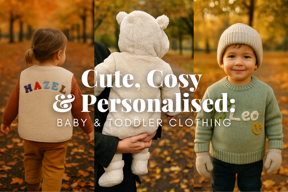 CUTE, COSY & PERSONALISED: Baby & Toddler Clothing for Autumn/Winter