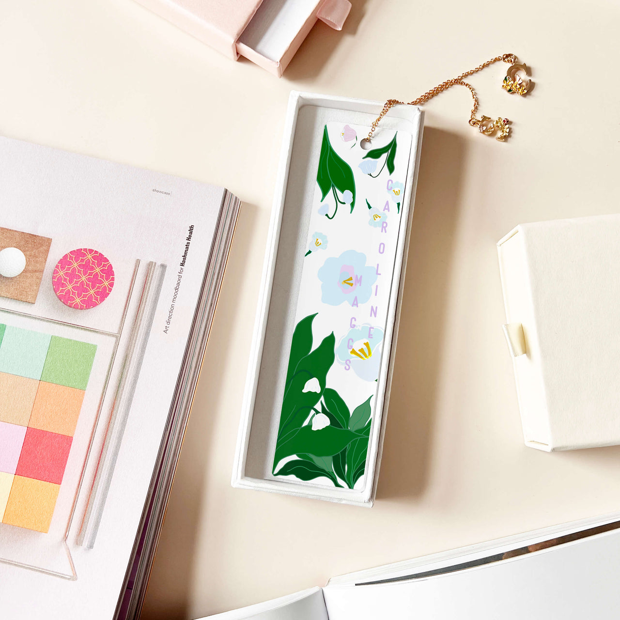 Personalised May 'Lily Of The Valley' Flower Bookmark