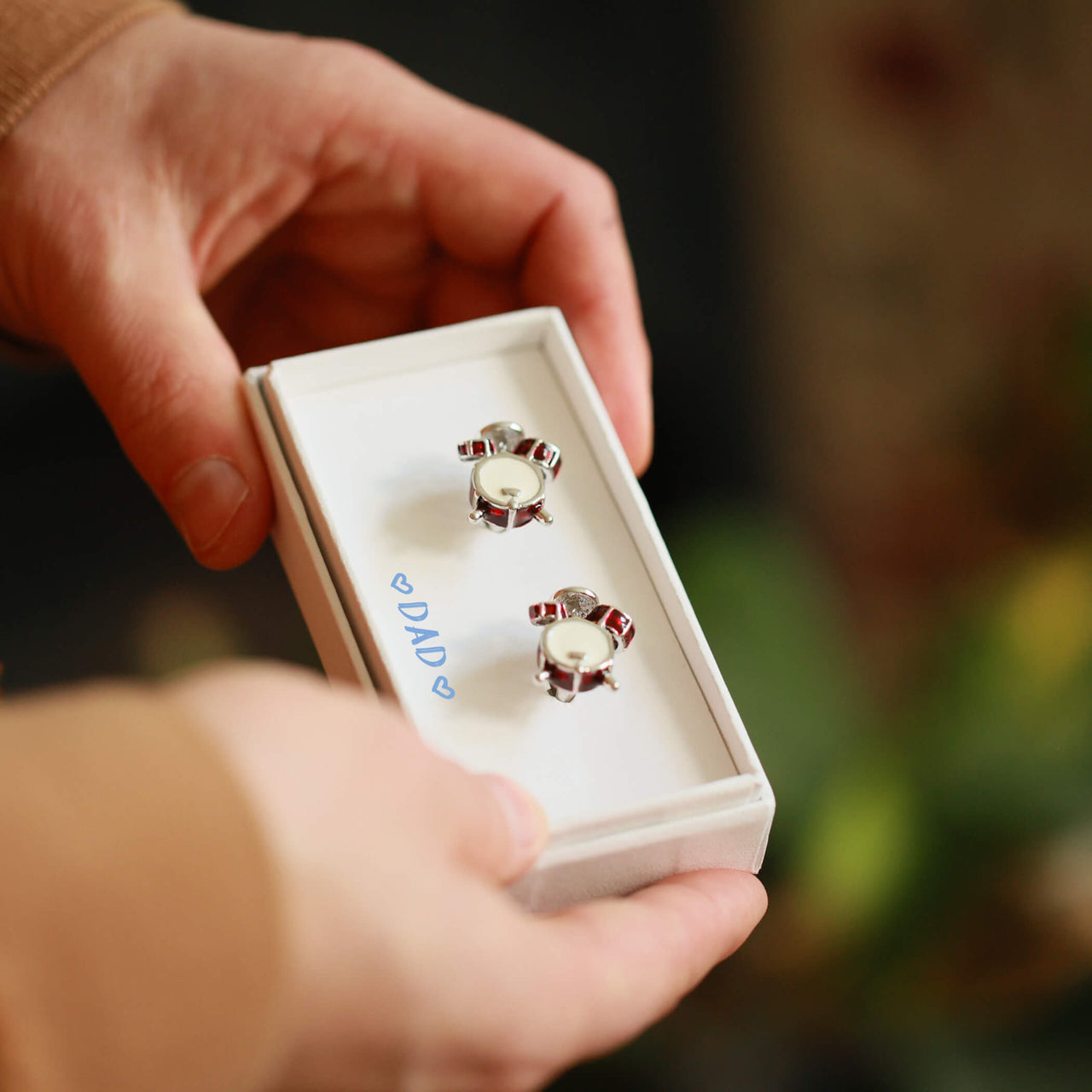 Drum Kit Cufflinks Gift For Drummers In A Gift Box