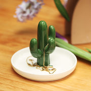 Cactus Jewellery Dish Ceramic Trinket