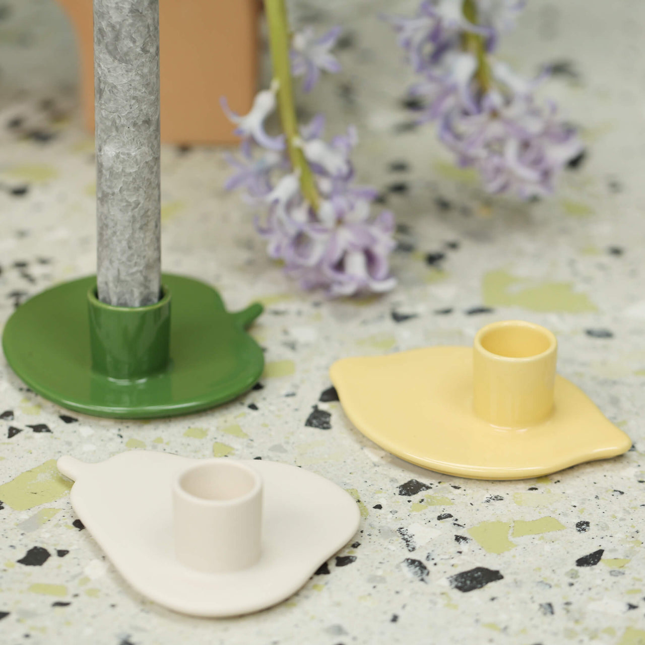 Ceramic Fruit Shaped Candle Holders