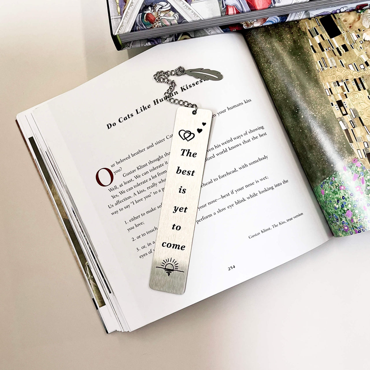 'The Best Is Yet To Come' Bookmark With Feather Charm