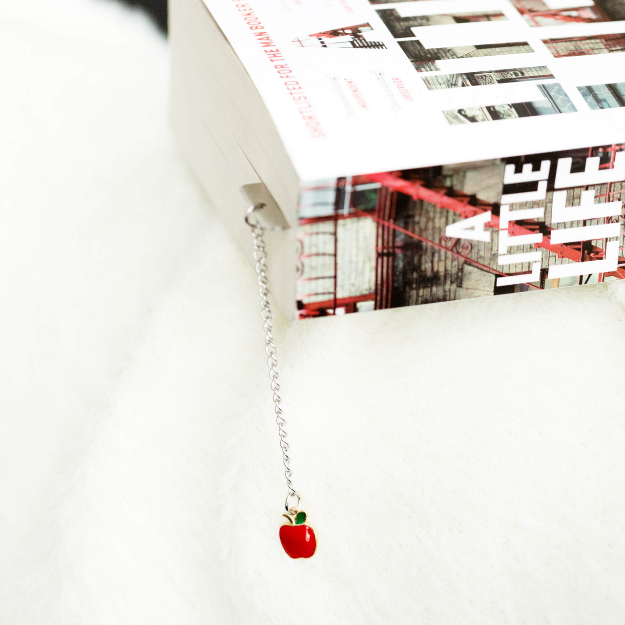 Teacher's Bookmark Gift With Apple Charm