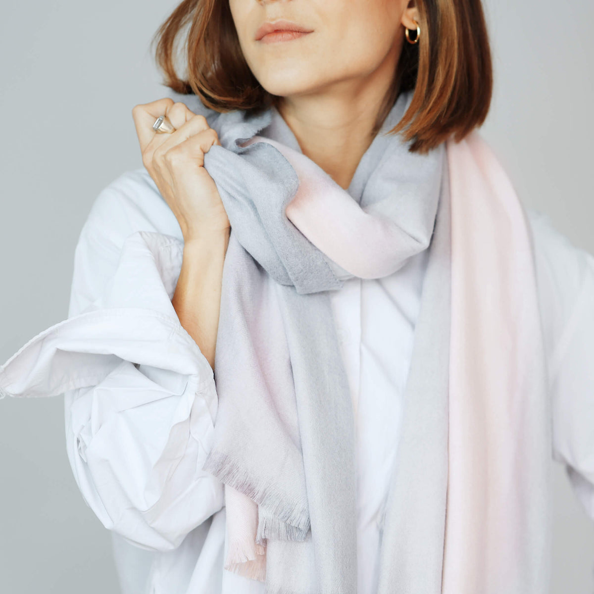 Personalised Ombre Gradient Cashmere Blend Scarf