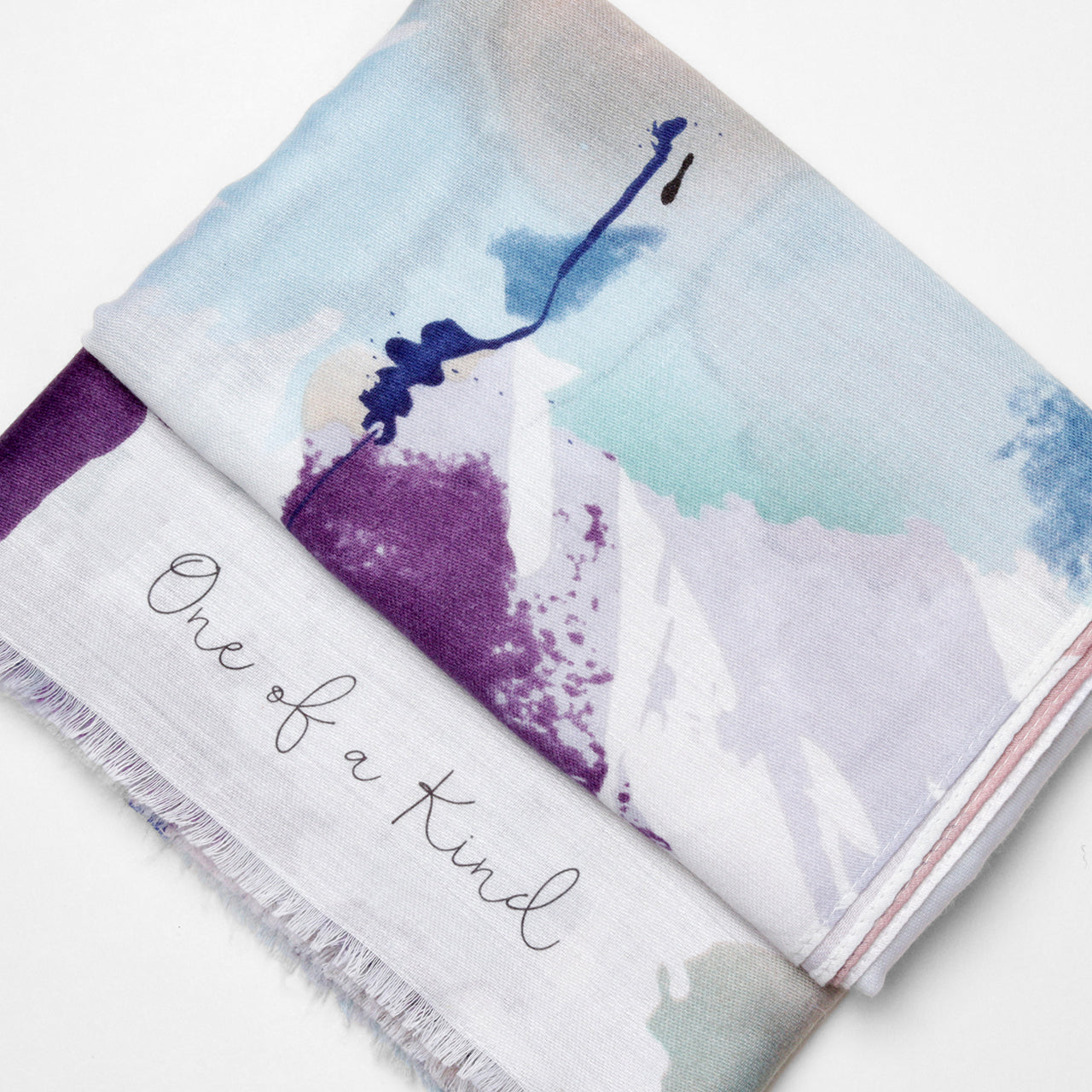 Personalised Watercolour Splash Print Scarf