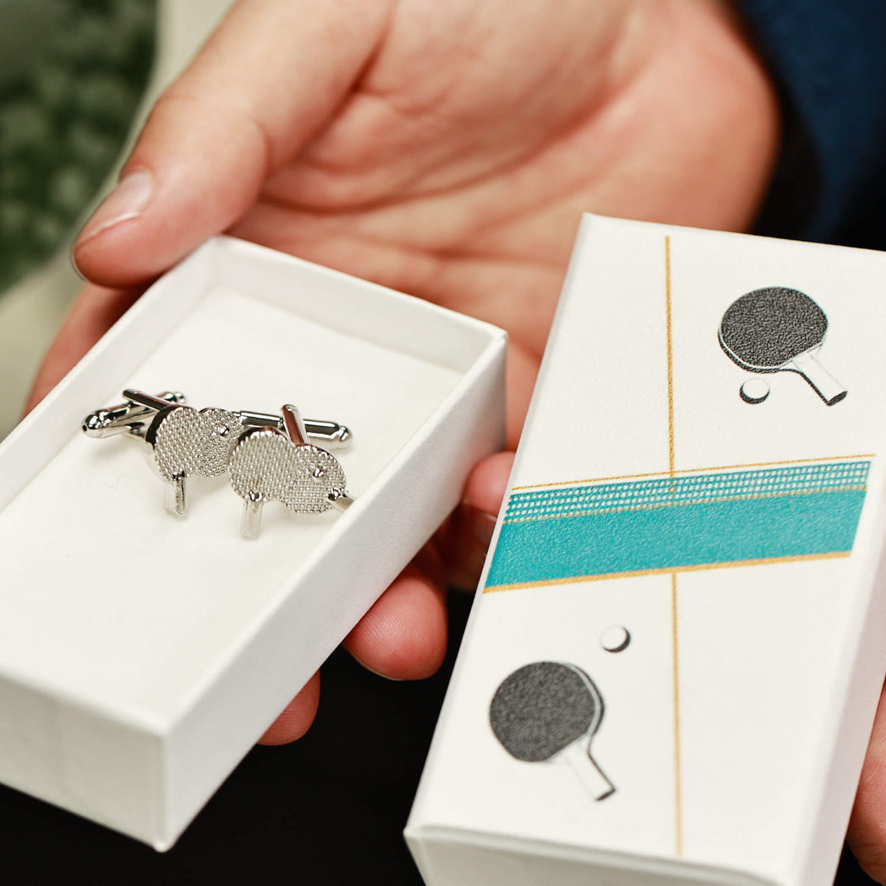 Playful Ping Pong Cufflinks In A Box