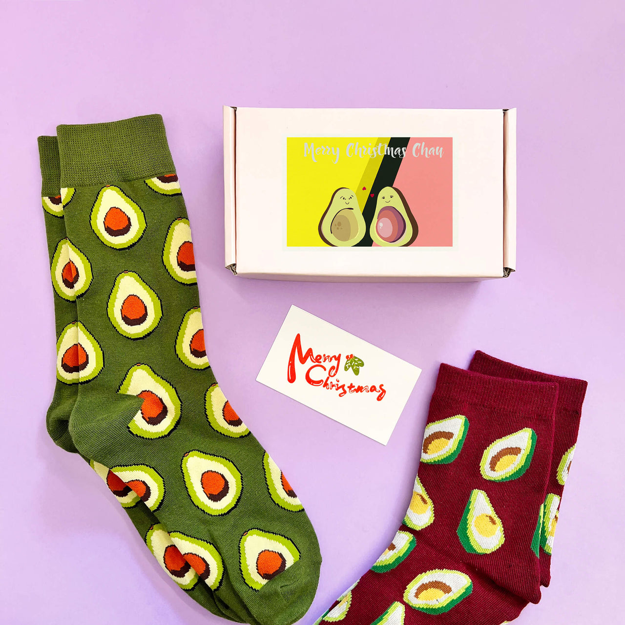 Avocado Socks Set Of Two In A Box