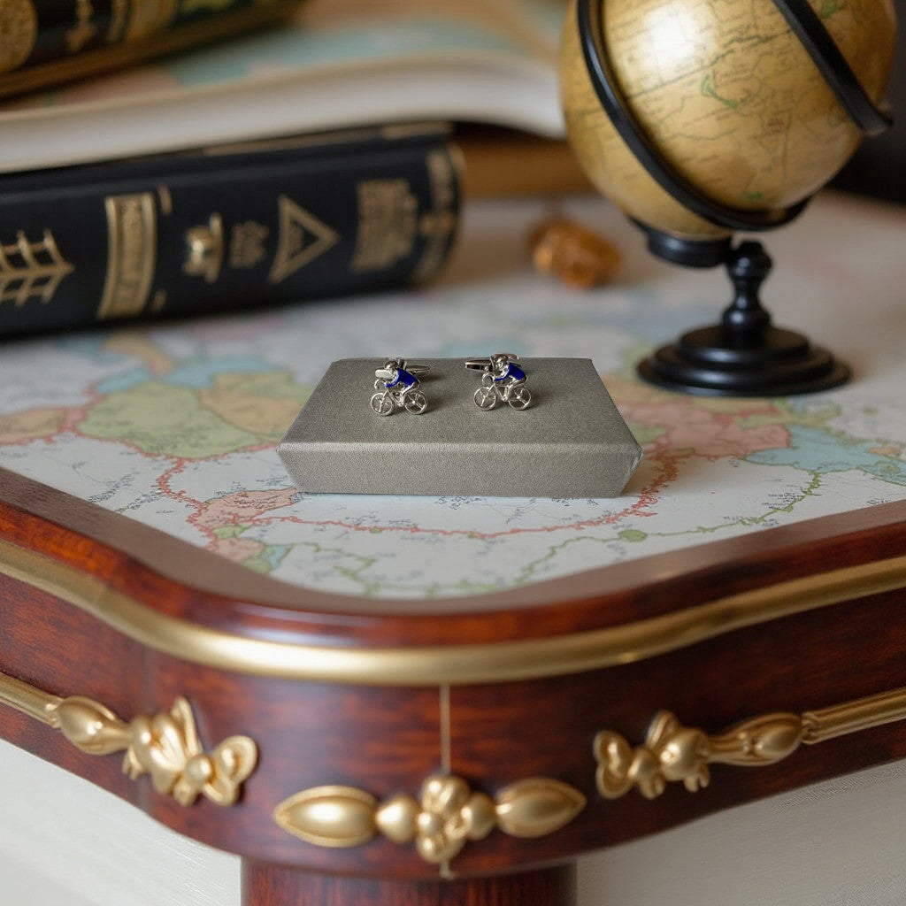 Vintage Bicycle Cufflinks In A Gift Box