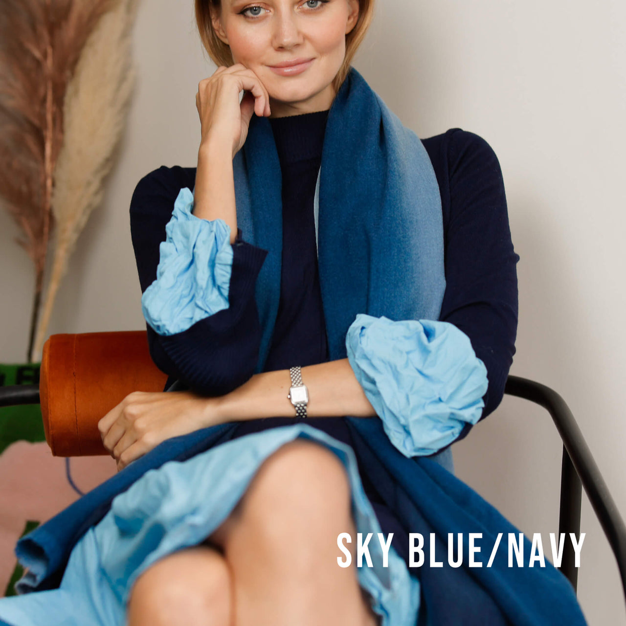 Personalised Ombre Gradient Cashmere Blend Scarf