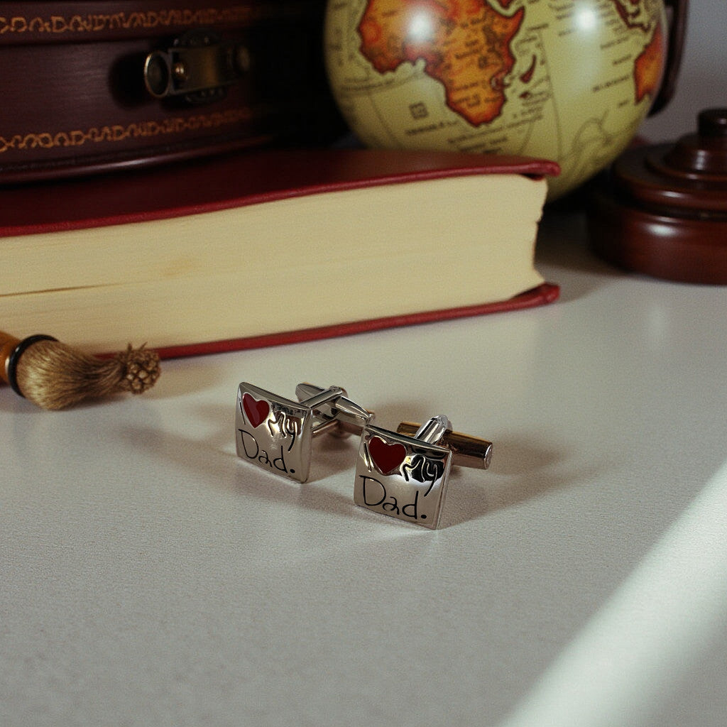 'I Love My Dad' Cufflinks In A Gift Box