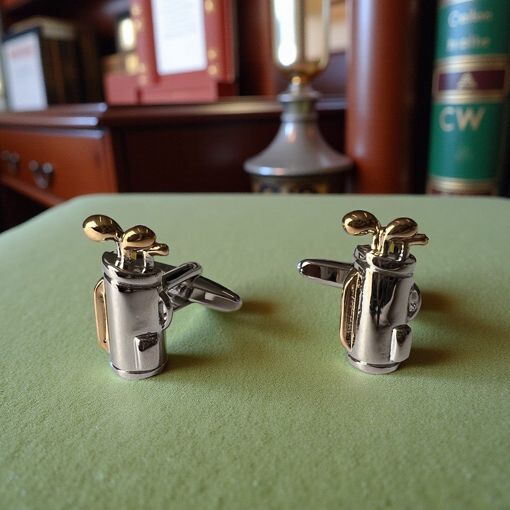 Cufflinks For Golfer's In A Gift Box