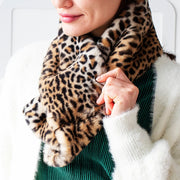 Leopard Finish Crossover Scarf