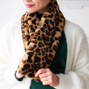 Leopard Finish Crossover Scarf