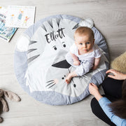 Personalised Tiger Face Baby Play Mat | Gift for Newborn Baby Boy Girl | New Baby Shower Gift | Nursery Photography Prop Play Mat