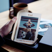 Floating Bent Birch Plywood Two Way Photo Display Frame