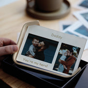 Floating Bent Birch Plywood Two Way Photo Display Frame