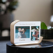 Floating Bent Birch Plywood Two Way Photo Display Frame