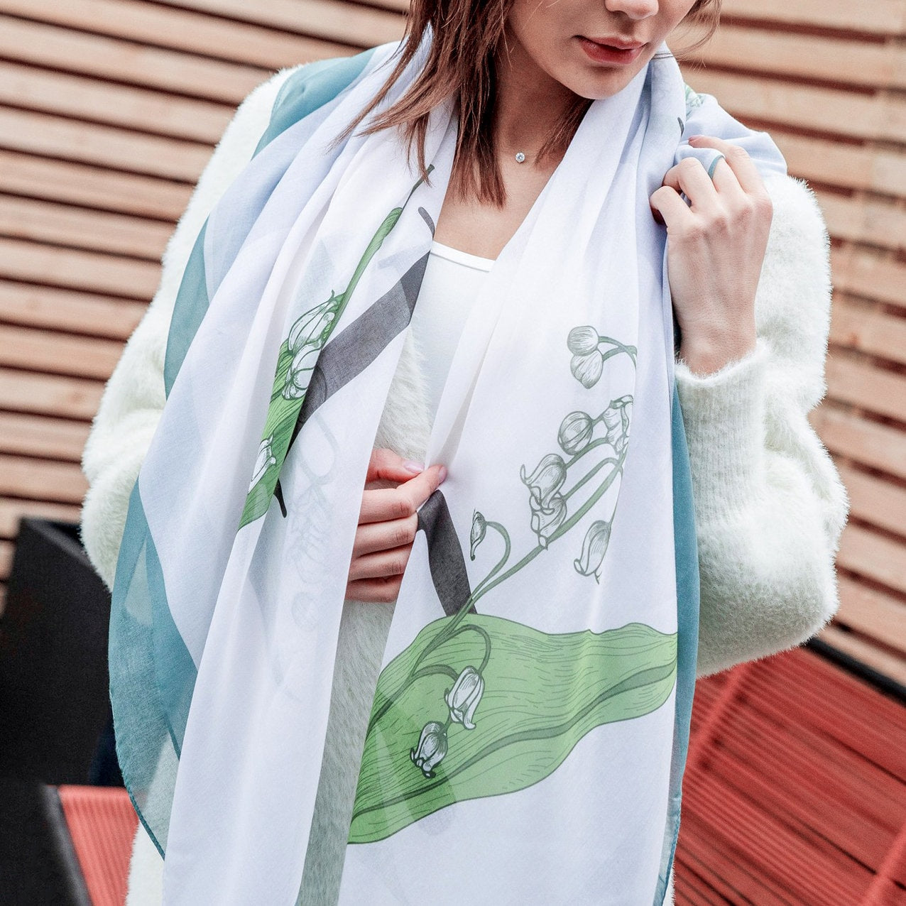 Eco Birth Flower Year Scarf