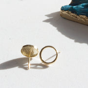 925 Sterling Silver Circle Hoop Mini Stud Earrings In A Gift Box