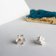 Anemones Flower Earrings Sterling Silver In A Gift Box