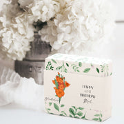 Personalised Birth Flower Birthday Handmade Soap