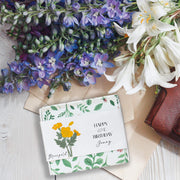 Personalised Birth Flower Birthday Handmade Soap