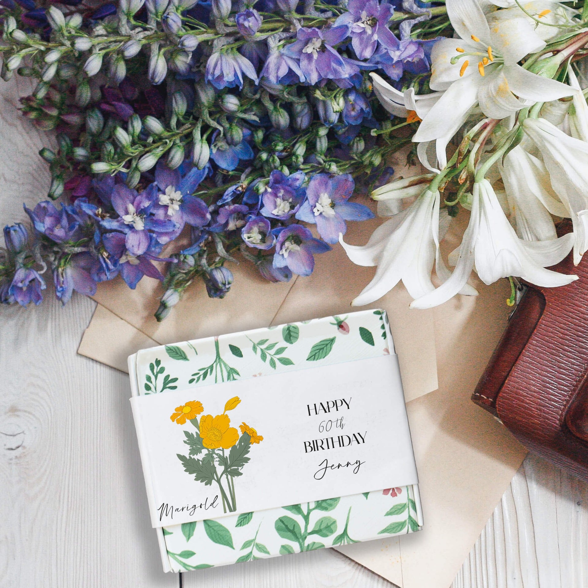 Personalised Birth Flower Birthday Handmade Soap