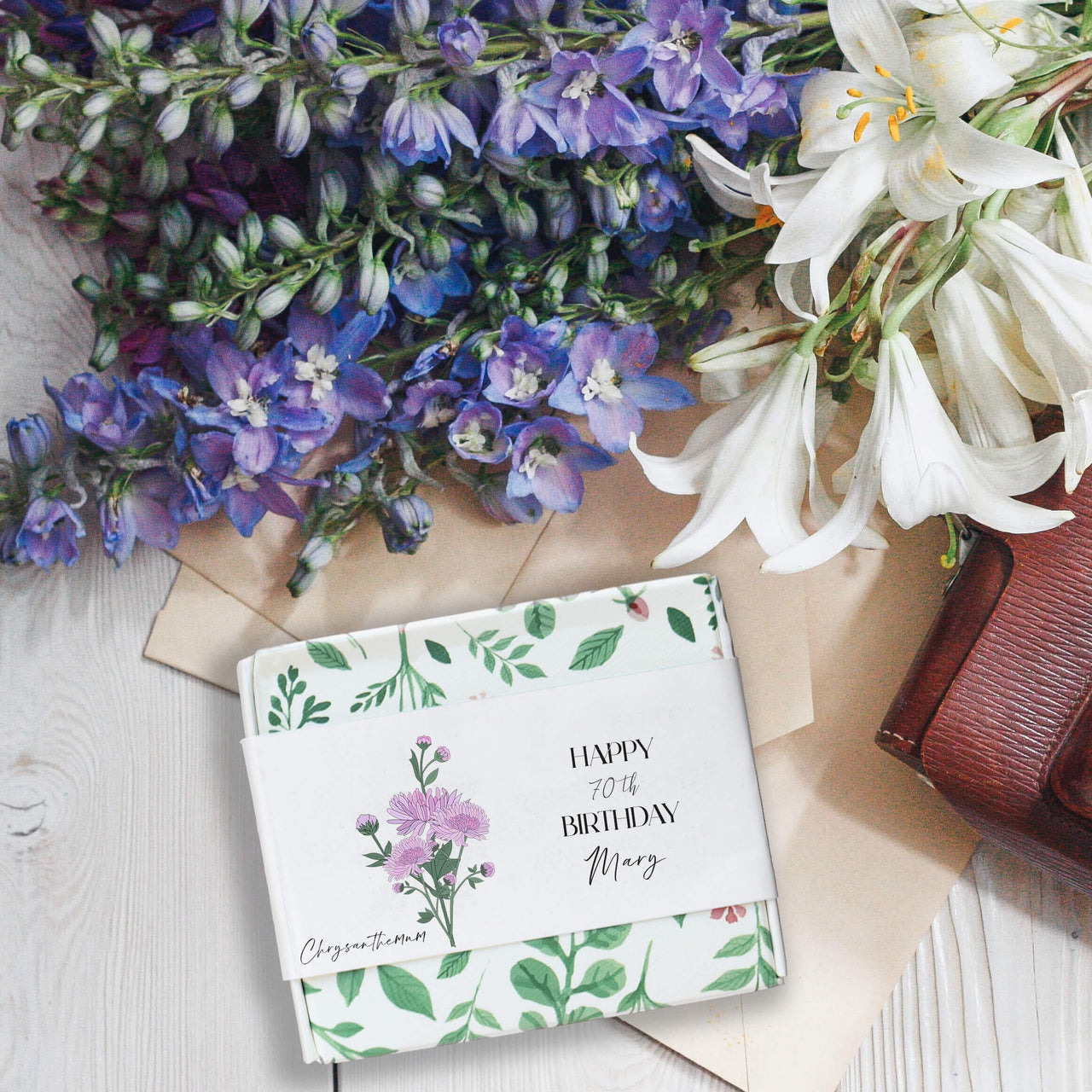 Personalised Birth Flower Birthday Handmade Soap