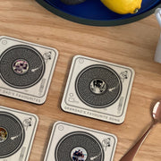 Personalised Favourite Song Lyric Coaster | Vinyl Recorder | Photo Coaster | Wedding Anniversary First Dance | Birthday Gift For Boyfriend |
