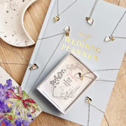 Bridesmaid Heart Letter Charm Necklace In A Box | Maid of Honour Proposal Necklace | Bridesmaid Thank You Gift |