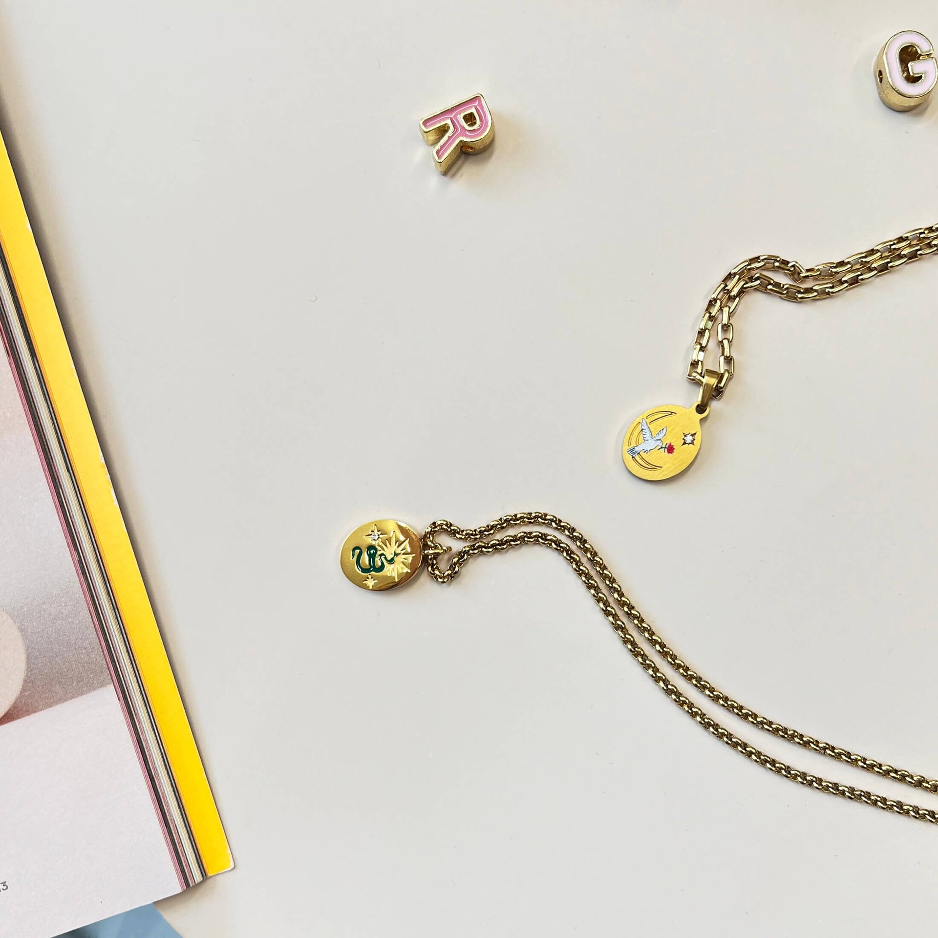 A New Beginning Healing Snake Emblem Pendant Necklace | Birthday Gift For Her |
