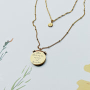 Spinning North Star Duo Chains Pendant Necklace | Birthday Gift For Her | Engraved Customised Necklace | Engraved Name Jewellery