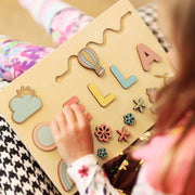 Personalised Wooden Name Puzzle – Pastel Play Edition - image 1