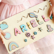 Personalised Wooden Name Puzzle – Pastel Play Edition - image 11