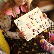 Personalised Wooden Name Puzzle – Pastel Play Edition - image 3