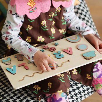 Personalised Wooden Name Puzzle – Pastel Play Edition - image 4